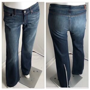 7 for all Mankind Dojo stretch blue jeans with no back pockets 30